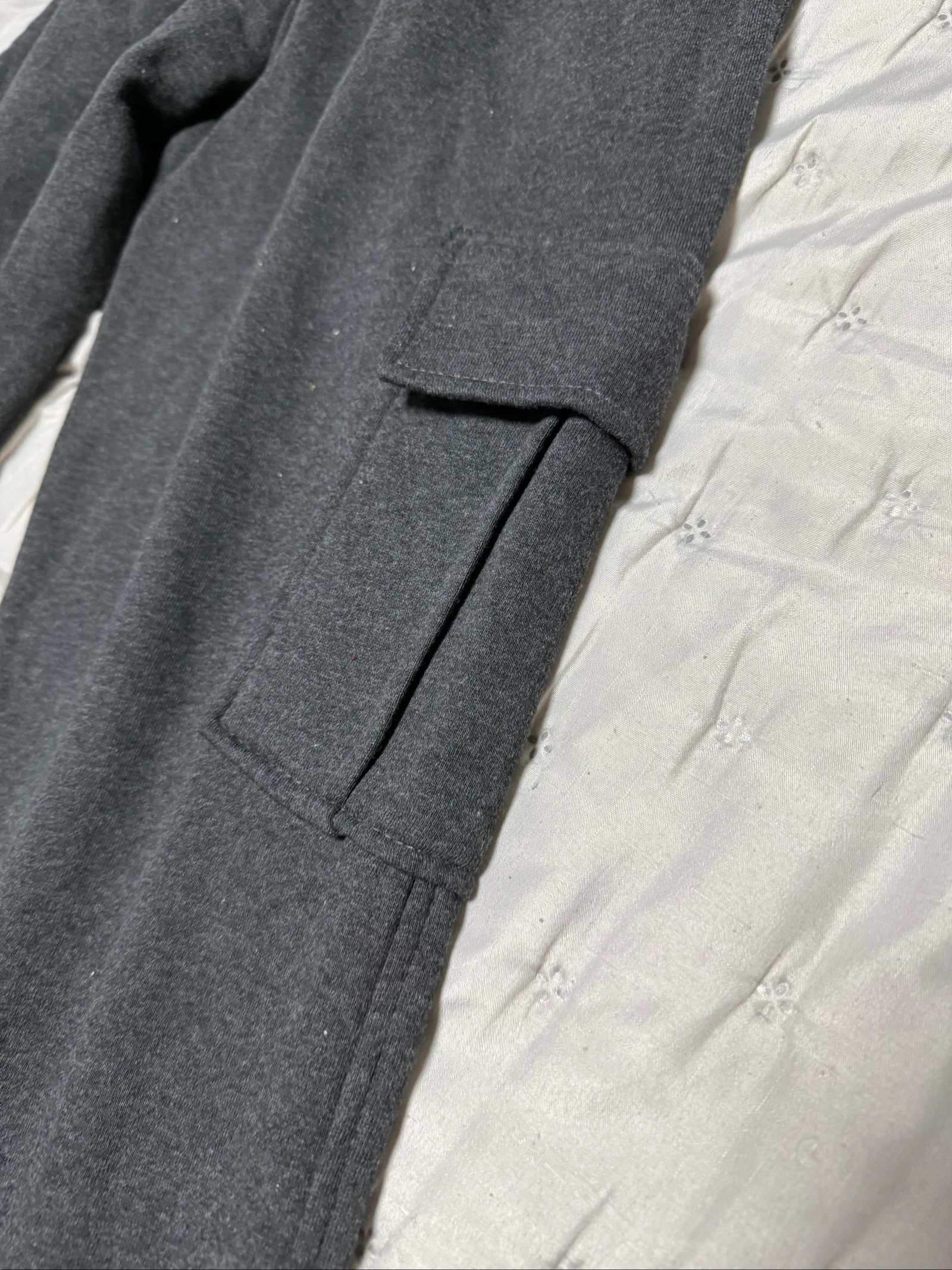 Donkere grijze cargo joggingbroek met label "catch" – photo 4